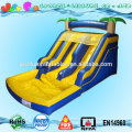tropical double lane inflatable pool slide for adults,adult size inflatable water slide